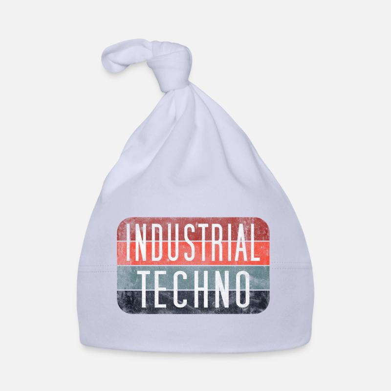 Industrial Techno Retro Gradient Baby Bio-Mütze