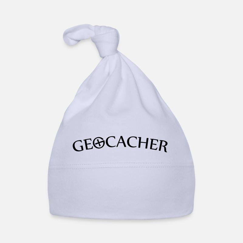 Geocacher mit Geocache-Logo Baby Bio-Mütze