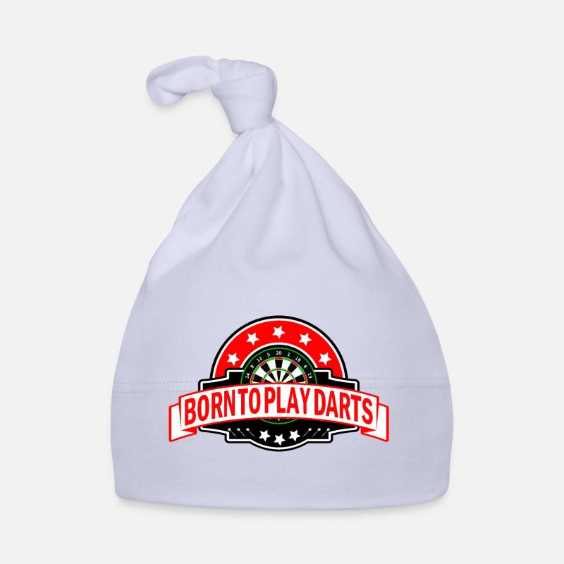 Né à Dart Darts disant drôle - Bonnet bio Bébé - ciel