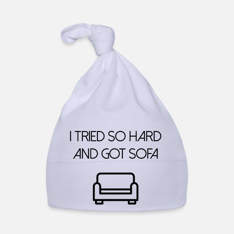 Ich habe mich so sehr bemüht und ein Sofa bekommen Baby Bio-Mütze