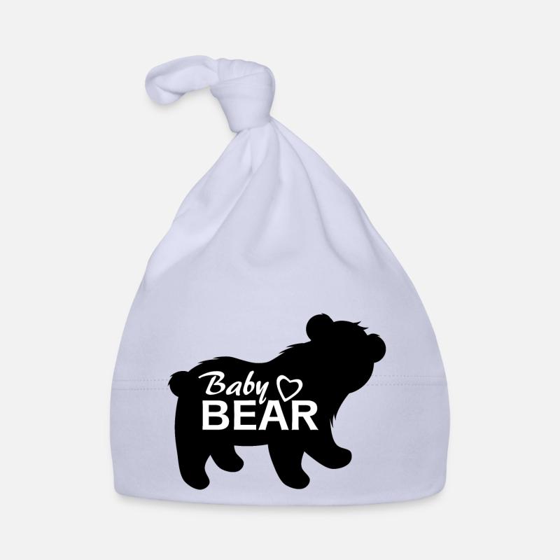Silhouette d’un bébé ours Bonnet bio Bébé