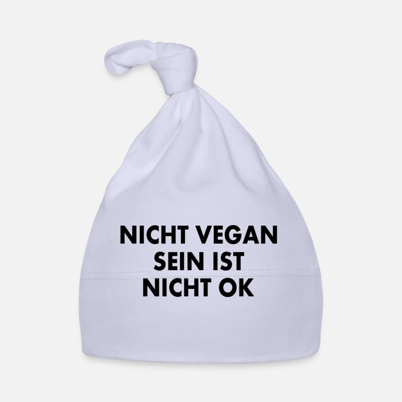 Ne pas être végétalien n’est pas acceptable Bonnet bio Bébé