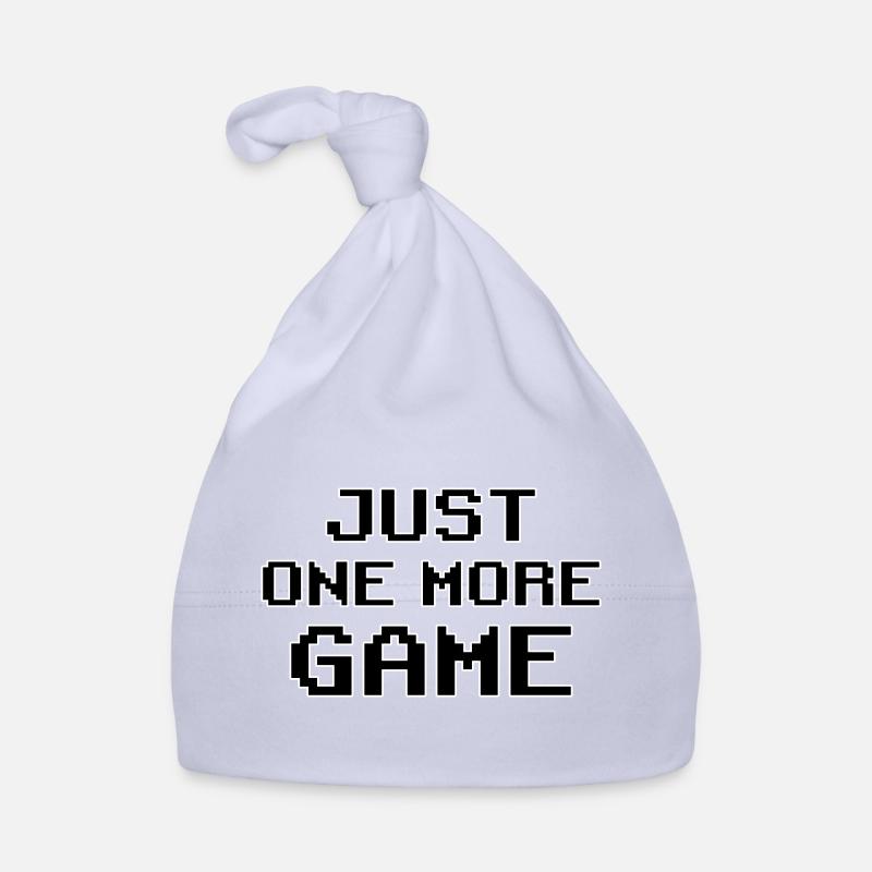 Just One More Game – Pixel Art Motivation - Bonnet bio Bébé - ciel