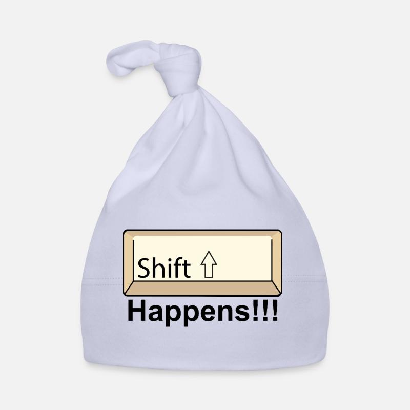 Shift Key Minimal Keyboard Design Organic Baby Cap