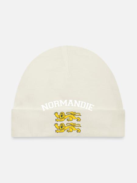 Normandie T-Shirt Cadeau Humour - Bonnet bio Bébé - ciel - Devant