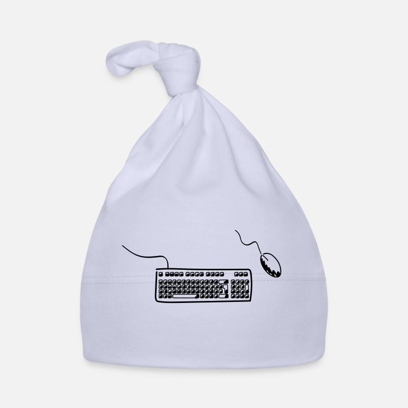 keyboard and mouse Organic Baby Cap