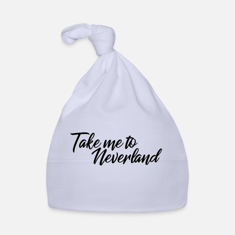 Emmenez-moi à Neverland - Bonnet bio Bébé - ciel