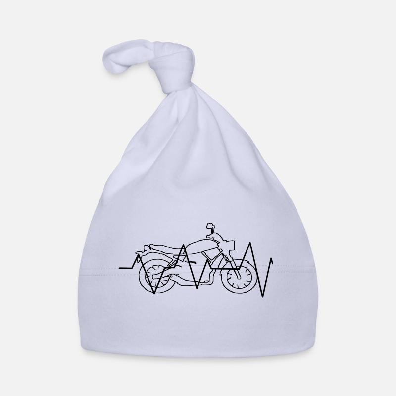Motorcycle heart rate gift gift idea Organic Baby Cap