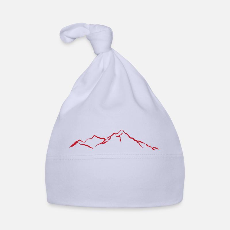 Berge rot Baby Bio-Mütze