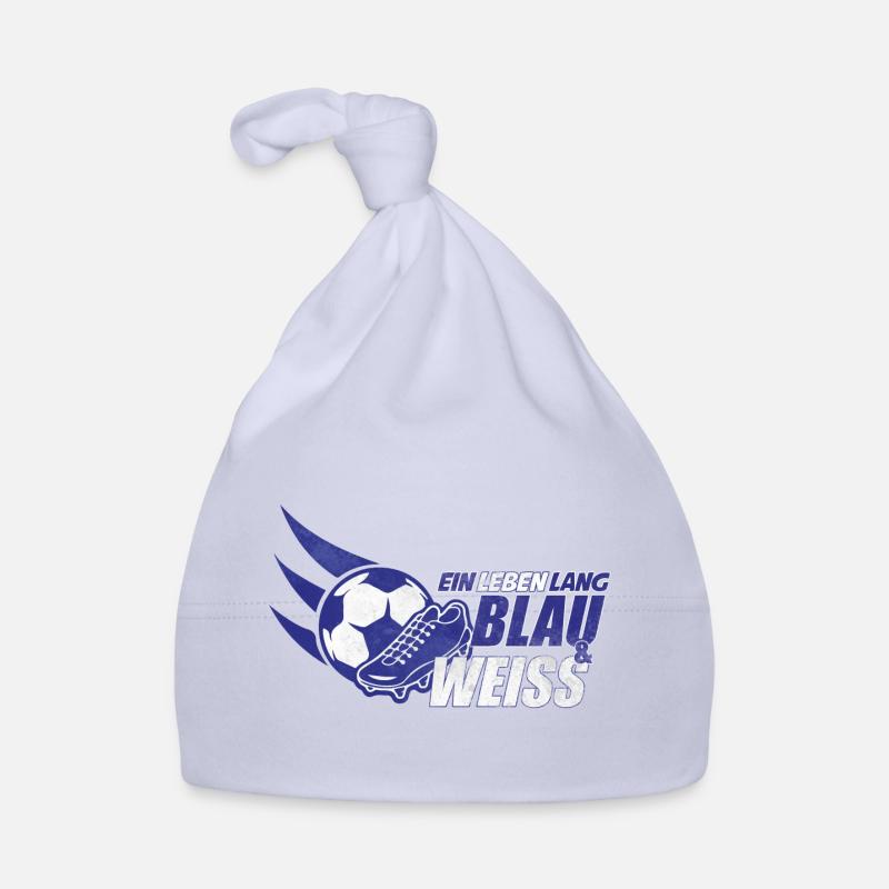 Blau & Weiss ein Leben Lang Geschenkidee Baby Bio-Mütze
