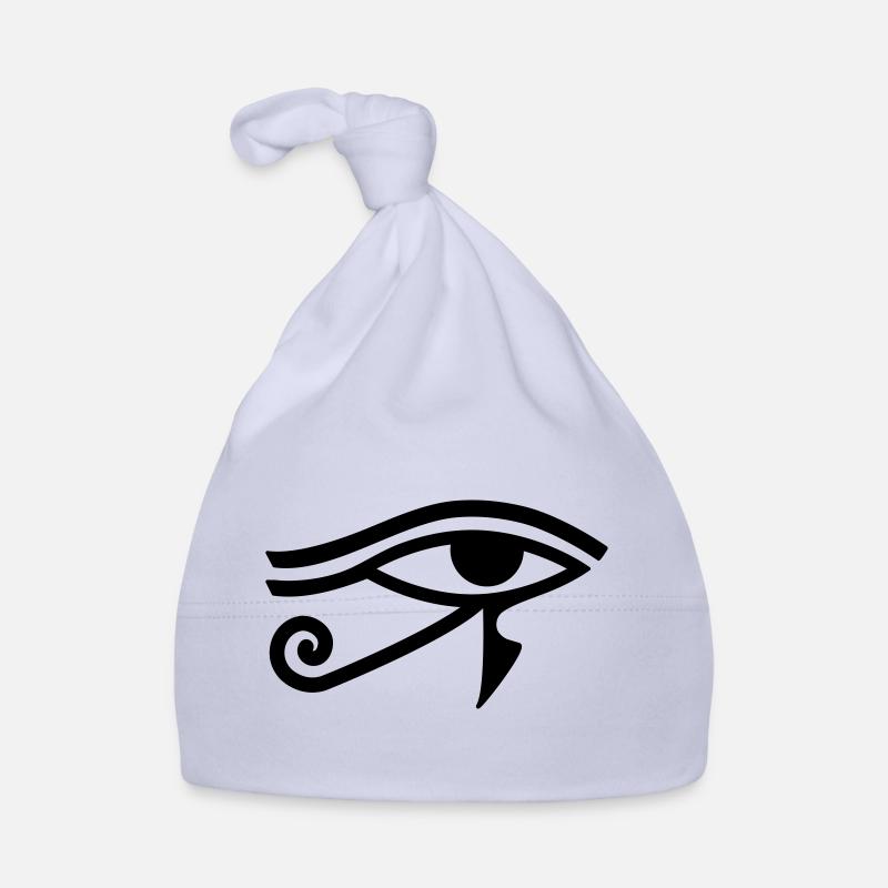 Œil de Horus Hiéroglyphe égyptien Bonnet bio Bébé