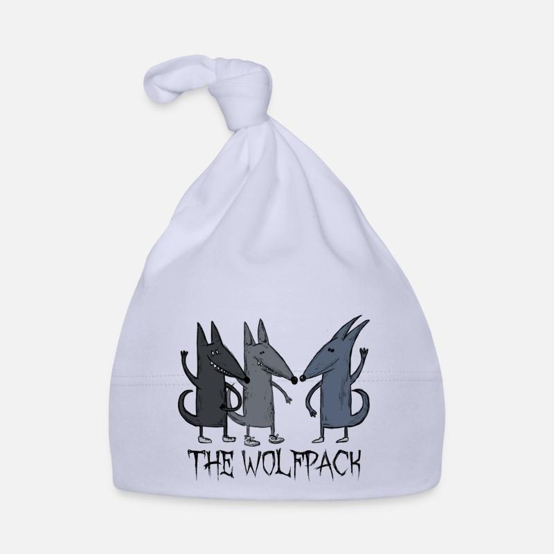 Wolfpack Wolf Pack Copains - Bonnet bio Bébé - ciel