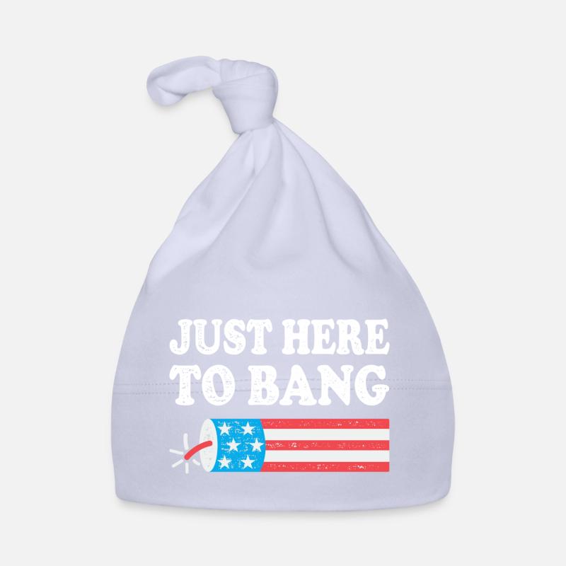 Just Here To Bang Organic Baby Cap