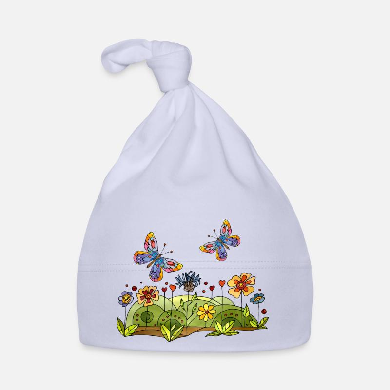 Schmetterlinge Baby Bio-Mütze