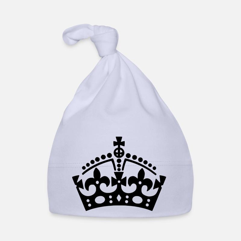 Keep Calm Krone / crown Baby Bio-Mütze