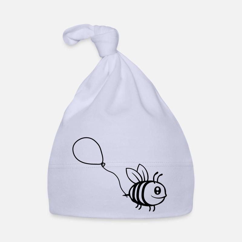 Balloon Bee Comic Insect Organic Baby Cap