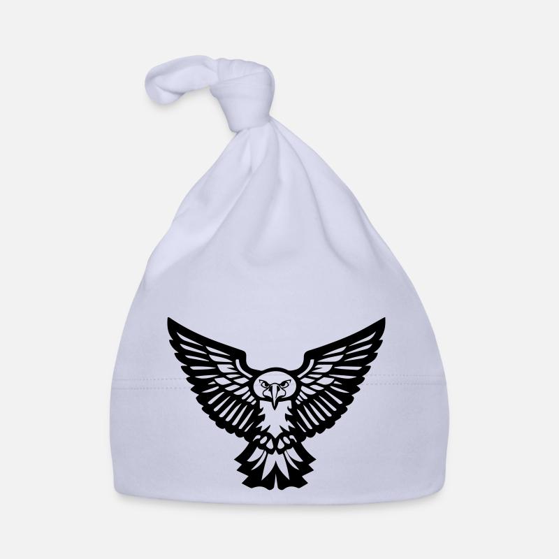 Bird typhibou or flying eagle in front Organic Baby Cap
