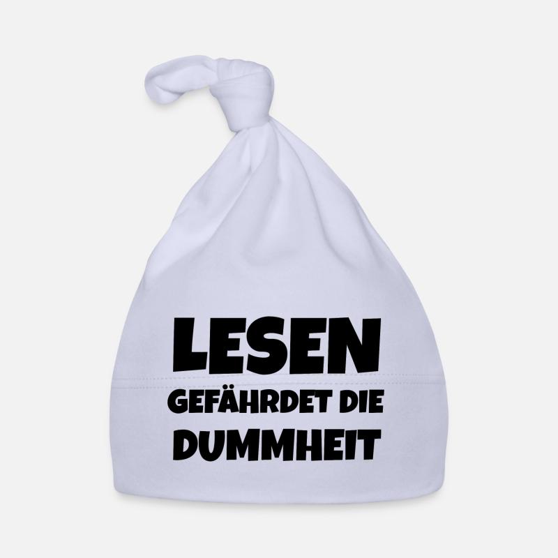 Lesen Gefährdet Die Dummheit Bücher Studium Idee Baby Bio-Mütze
