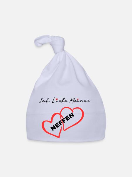 Ich Liebe Meinen Neffen - Baby Bio-Mütze - Sky - Vorne