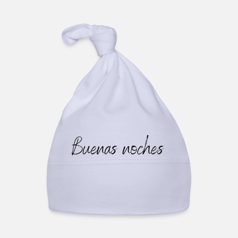 Buenas Noches – Ruhiges spanisches Nachtdesign Baby Bio-Mütze