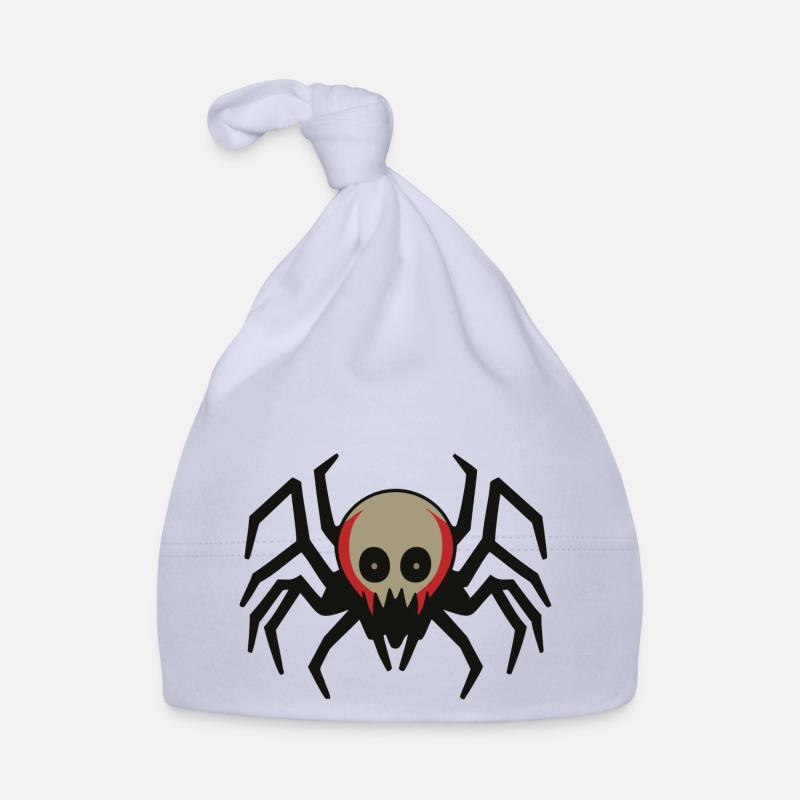 Araignée squelettique: créature effrayante d’Halloween Bonnet bio Bébé