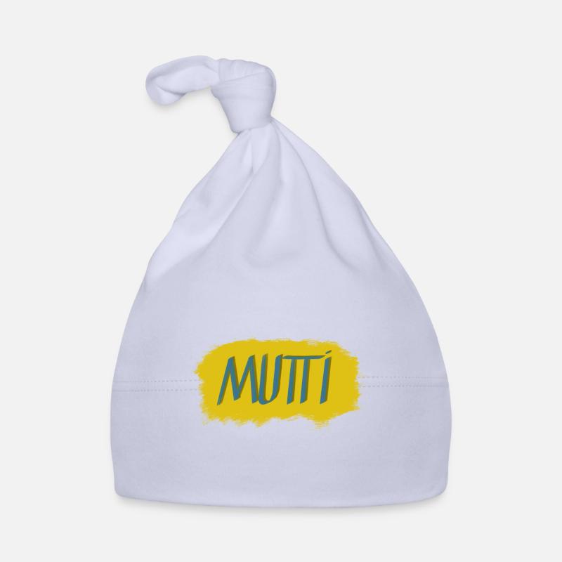 Mutti lettering with colour explosion Organic Baby Cap