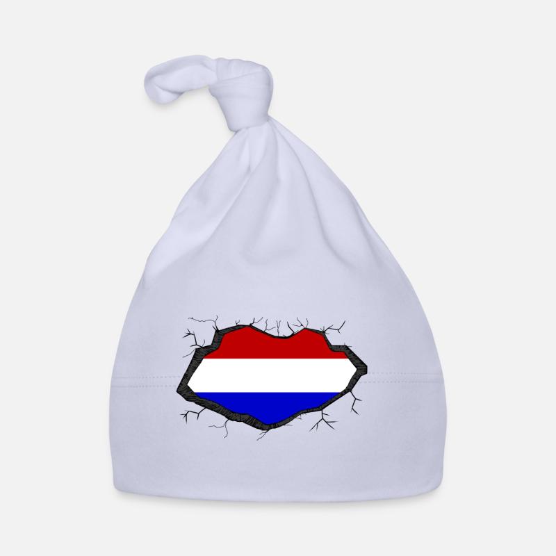 Percée du drapeau hollandais Bonnet bio Bébé