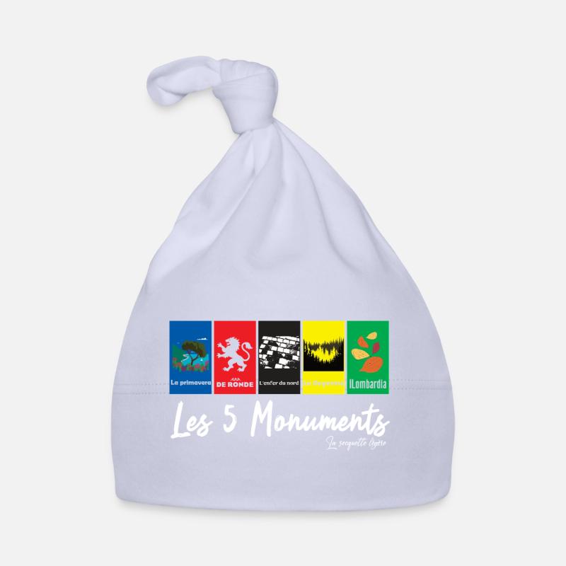 Les 5 Monuments - courses cyclistes Bonnet bio Bébé