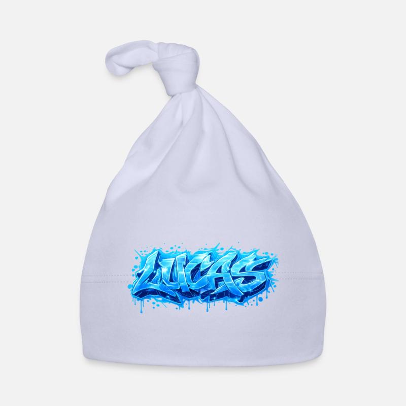 Graffiti LUCAS Name Gift Ideal Printable Organic Baby Cap