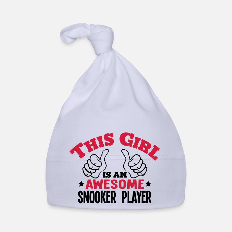 this girl is an awesome snooker player 2 Organic Baby Cap