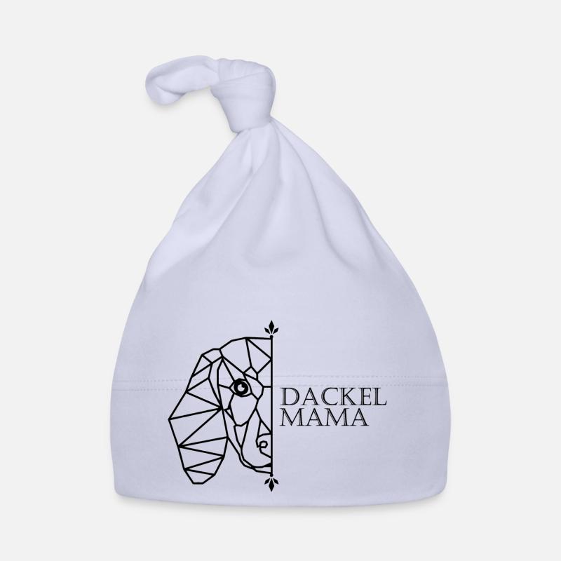 Dackel Mama Polygon Baby Bio-Mütze