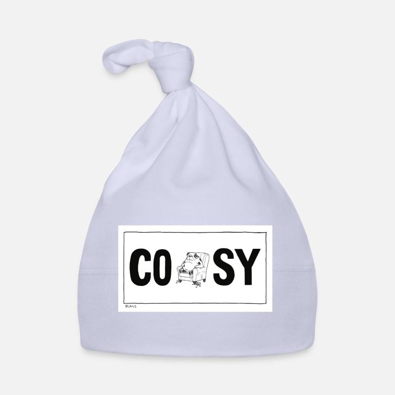 Conception de lettrage de chien câlin Bonnet bio Bébé