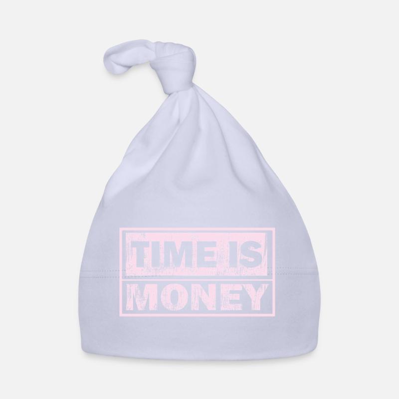 Le temps est de l’argent graphiques Bonnet bio Bébé