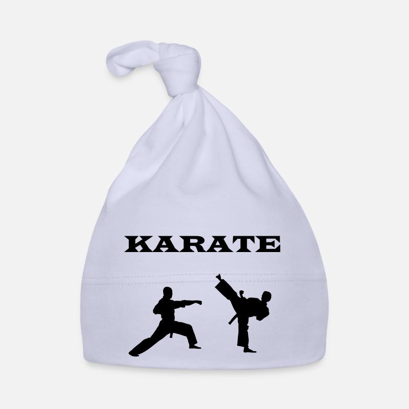 karaté - Bonnet bio Bébé - ciel