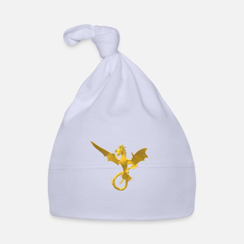 dragon - Bonnet bio Bébé - ciel