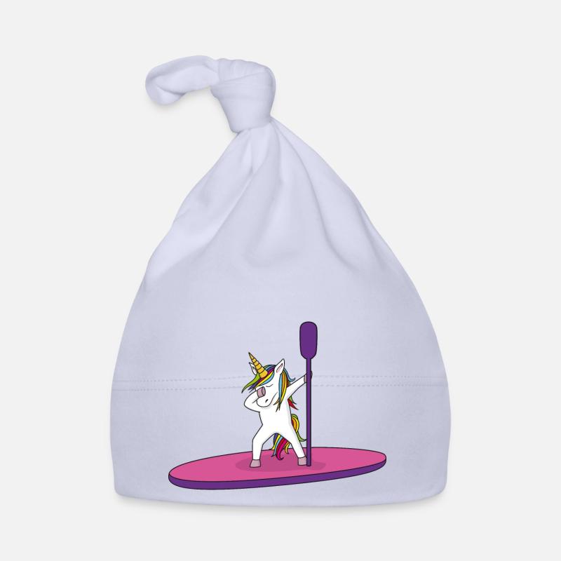 Licorne Stand Up Paddle - Bonnet bio Bébé - ciel