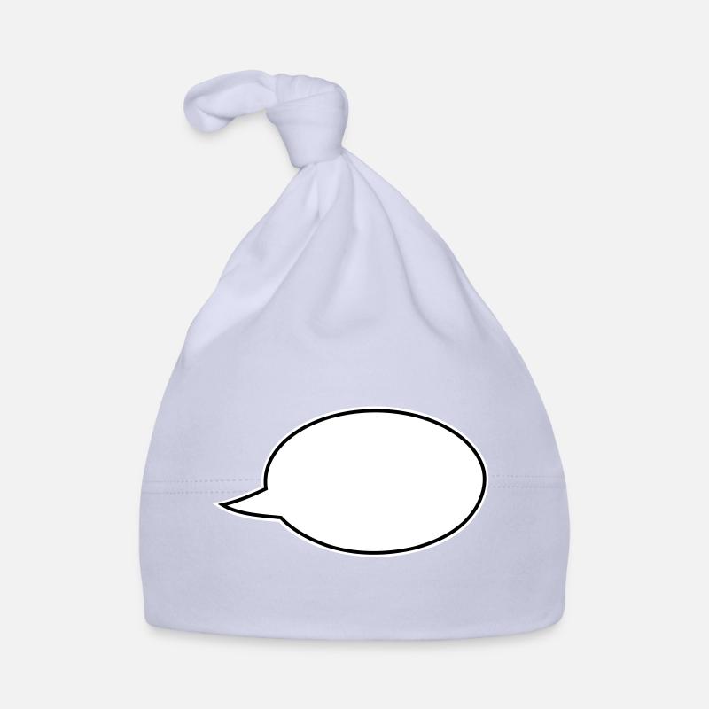 À droite bande dessinée à la bulle de dialogue Bonnet bio Bébé