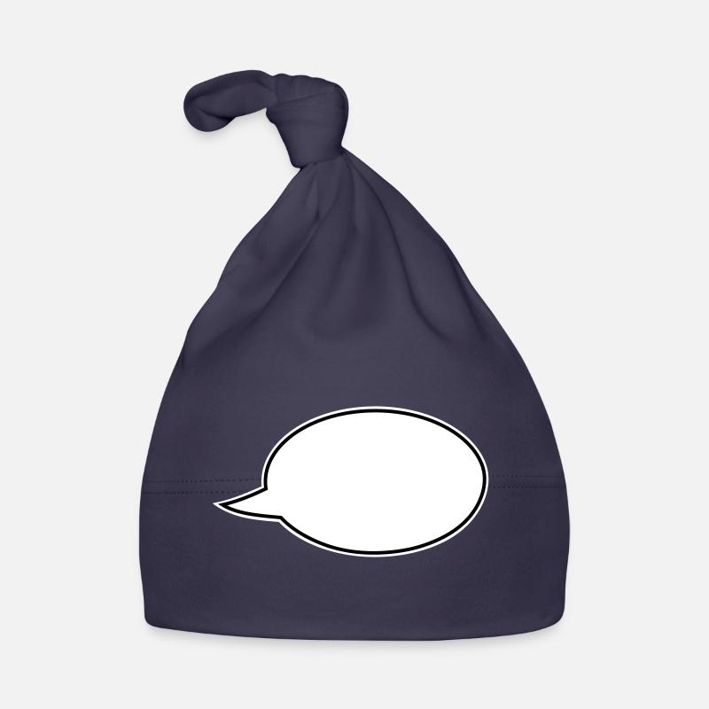 À droite bande dessinée à la bulle de dialogue Bonnet bio Bébé