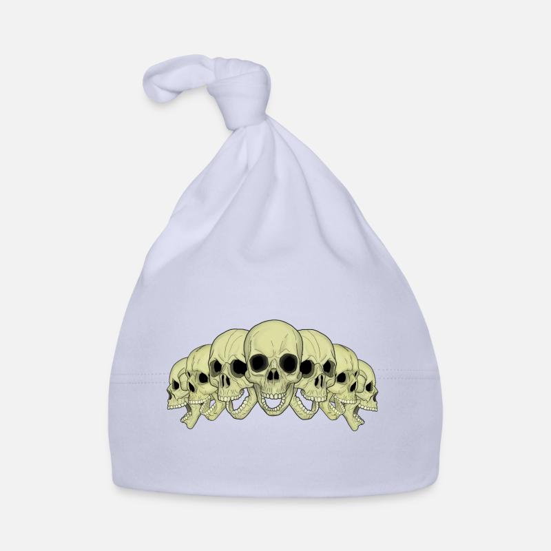 7 skulls Organic Baby Cap