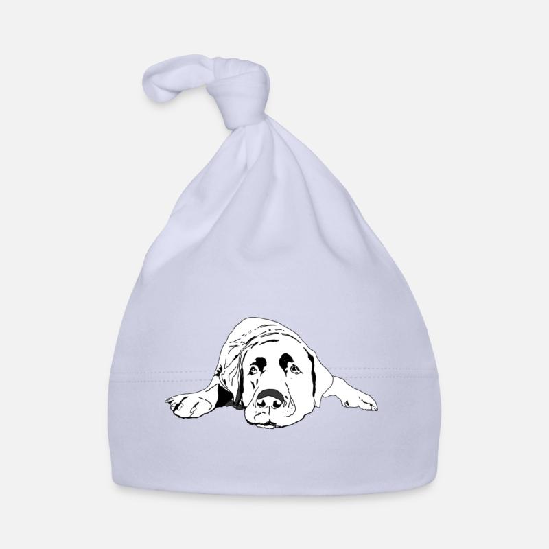 Labrador - Bonnet bio Bébé - ciel
