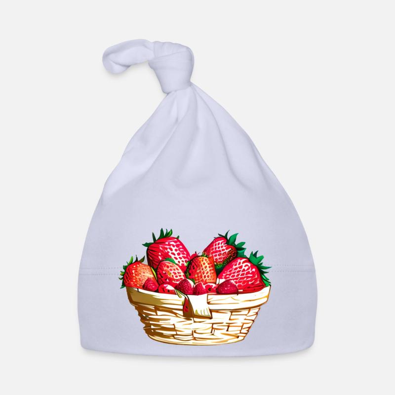 Erdbeeren Erdbeere Erdbeerkorb Baby Bio-Mütze