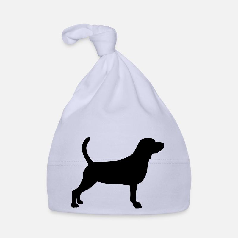 beagle schattenriss 1 Baby Bio-Mütze