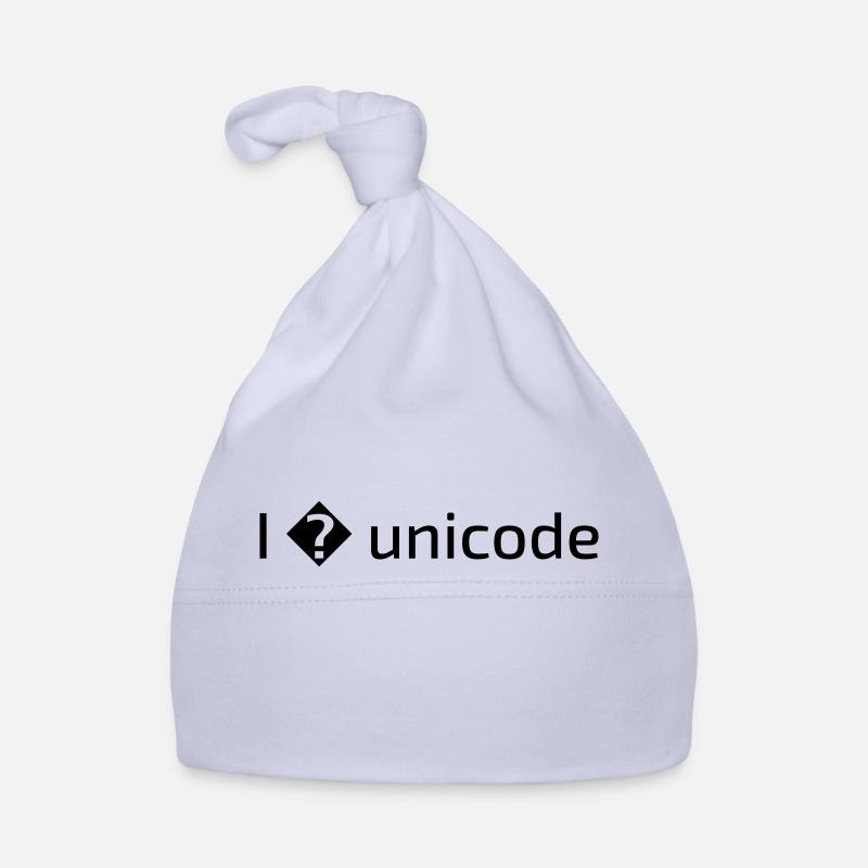 I love unicode Organic Baby Cap