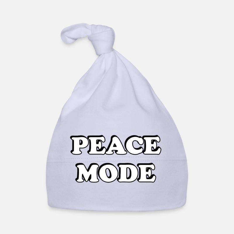 Peace Mode Bold Typography Tee Organic Baby Cap