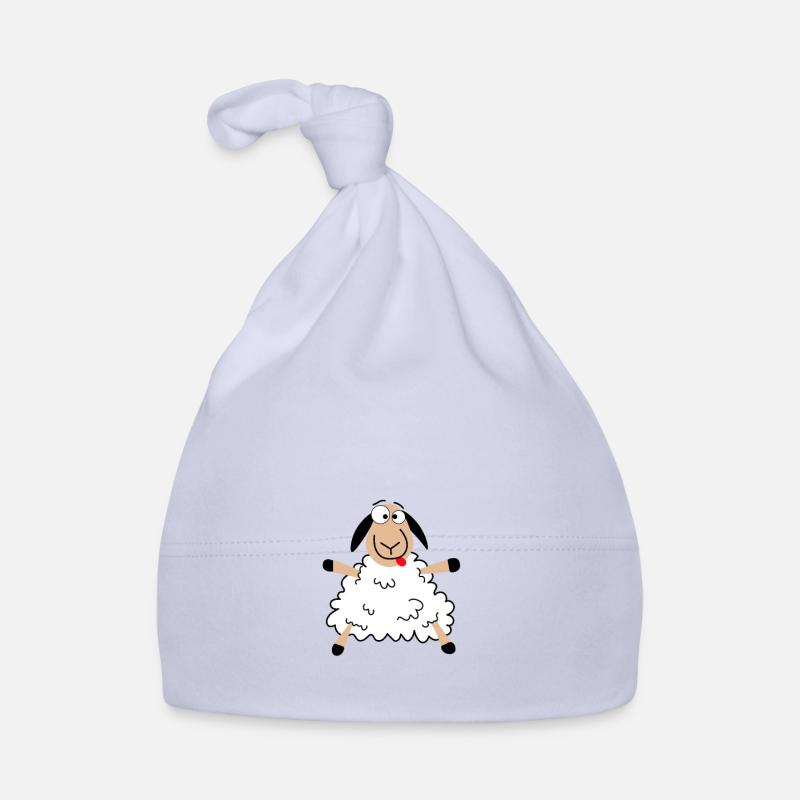 Owca, moutons, moutons, concours d'animaux de compagnie - Bonnet bio Bébé - ciel