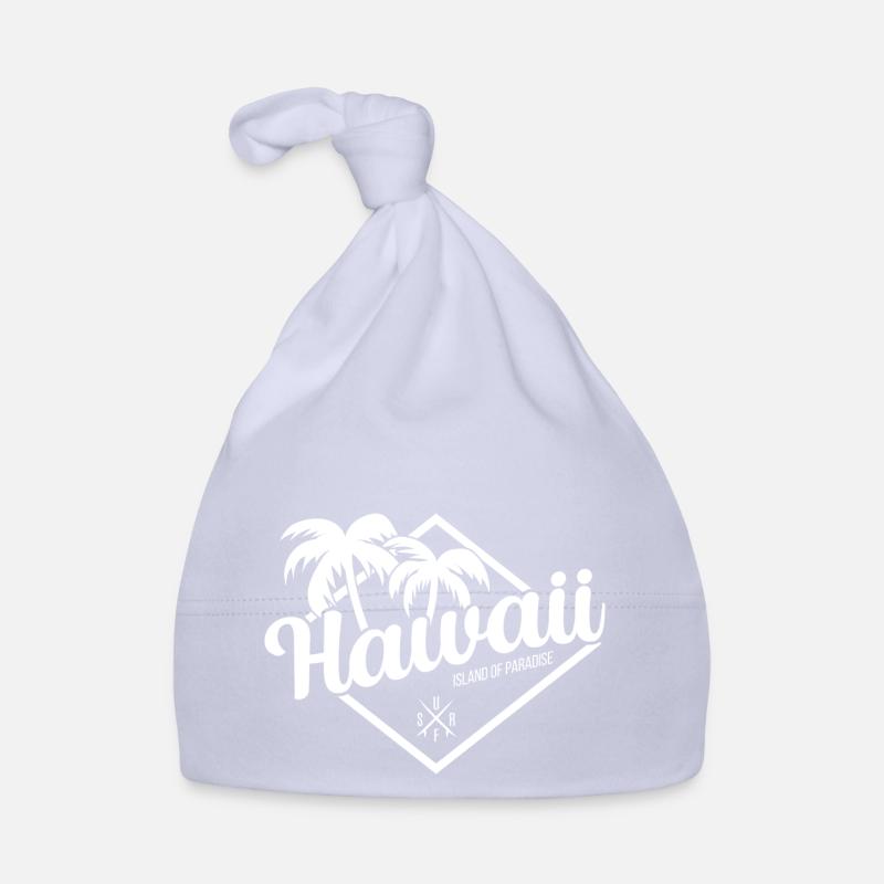 Hawaii Surf Paradise - Bonnet bio Bébé - ciel
