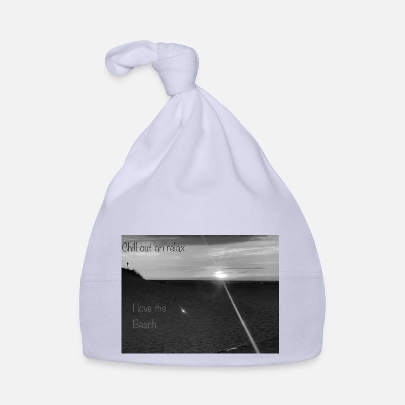 Plage Noir et Blanc Bonnet bio Bébé