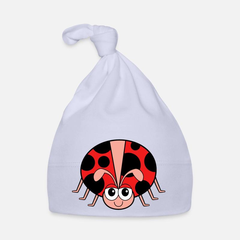 Red Ladybug Organic Baby Cap