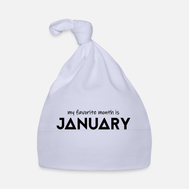 Mon mois préféré est janvier Bonnet bio Bébé