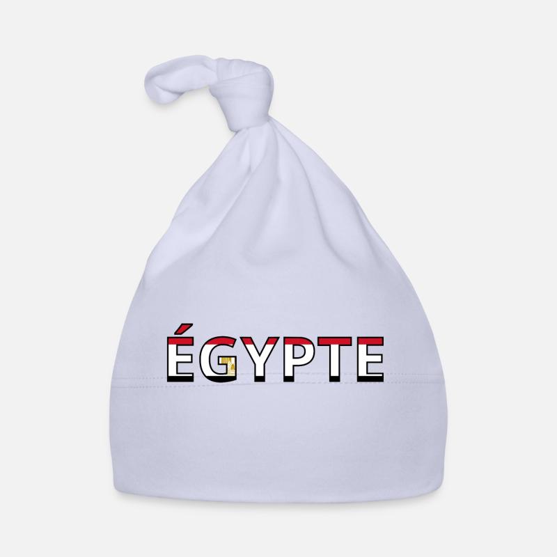 Drapeau Égypte - Bonnet bio Bébé - ciel